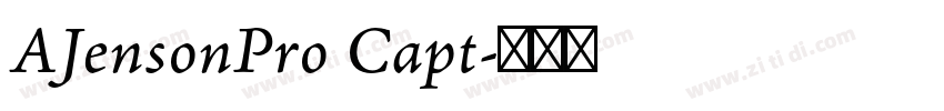AJensonPro Capt字体转换